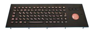China Rugged Trackball Black Metal Keyboard wholesale