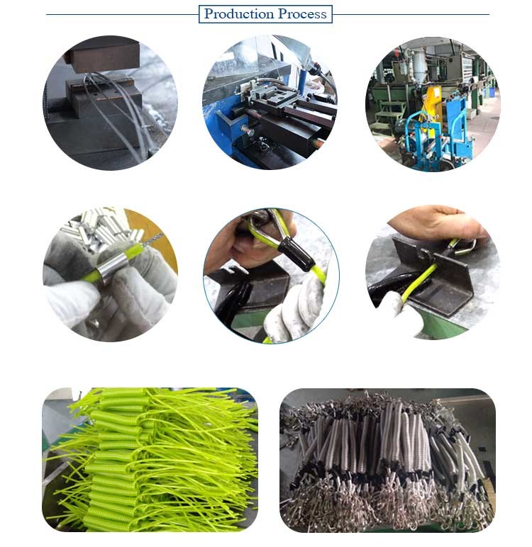 Spring Tool Lanyard With Safe Spring Hook For The Height Safety Dropped Objects