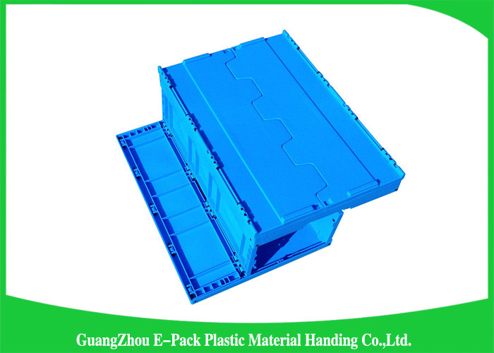 Virgin PP Plastic Folding Crate , Collapsible Plastic Storage Bins ForTransport Turnover Storage