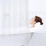 Antibacterial PEVA Shower Curtain , Mildew Resistant PEVA Shower Liner