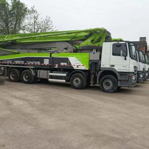 China Construction Diesel Second Hand Concrete Pump Boom Trucks Used 37m 48m 56m wholesale