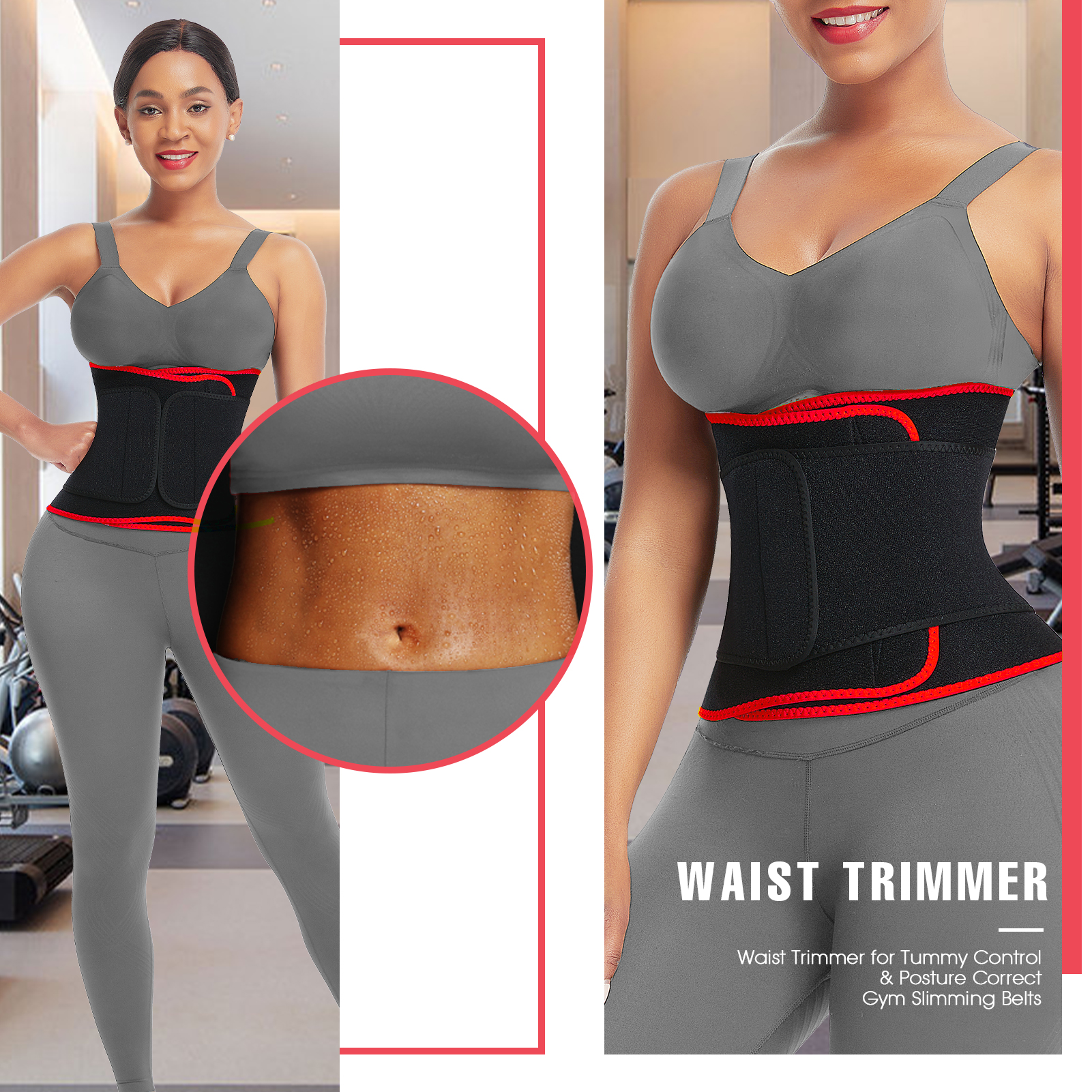 70%Nylon 20%polyester 10%spandex Fabric Custom Logo Women Waist Trainer Tummy Control