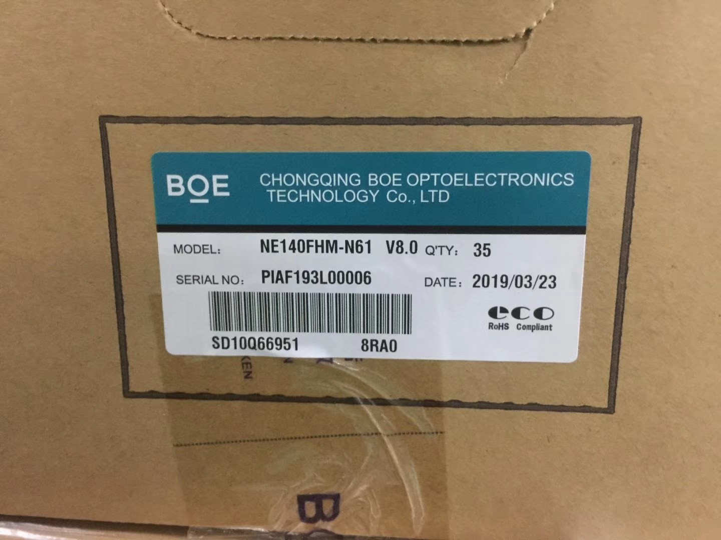 BOE 14" Lcd Model Widescreen LCD Computer Monitors 1920*1080 Pixels NE140FHM-N61 400CD/M2