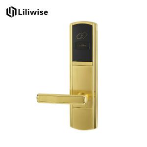 China Golden Hotel Electronic Door Locks , RFID Card Key Card Door Lock For Hotels wholesale