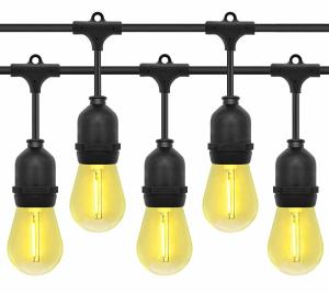 China IP55 1W Outdoor Patio Solar String Lights Edidon Bulbs Warm White wholesale