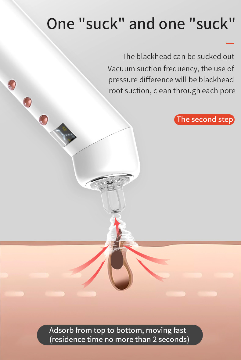 Heat Cold Compress 1200mah Electronic Vacuum Blackhead Remover