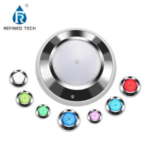 China 300MM 316LSS Wall Mounted LED Pool Light 12V IP68 18W 24W 35W wholesale