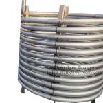 Stainless Steel Coil Tubes 34mm Heat Pump Evaporator Chemical Industry