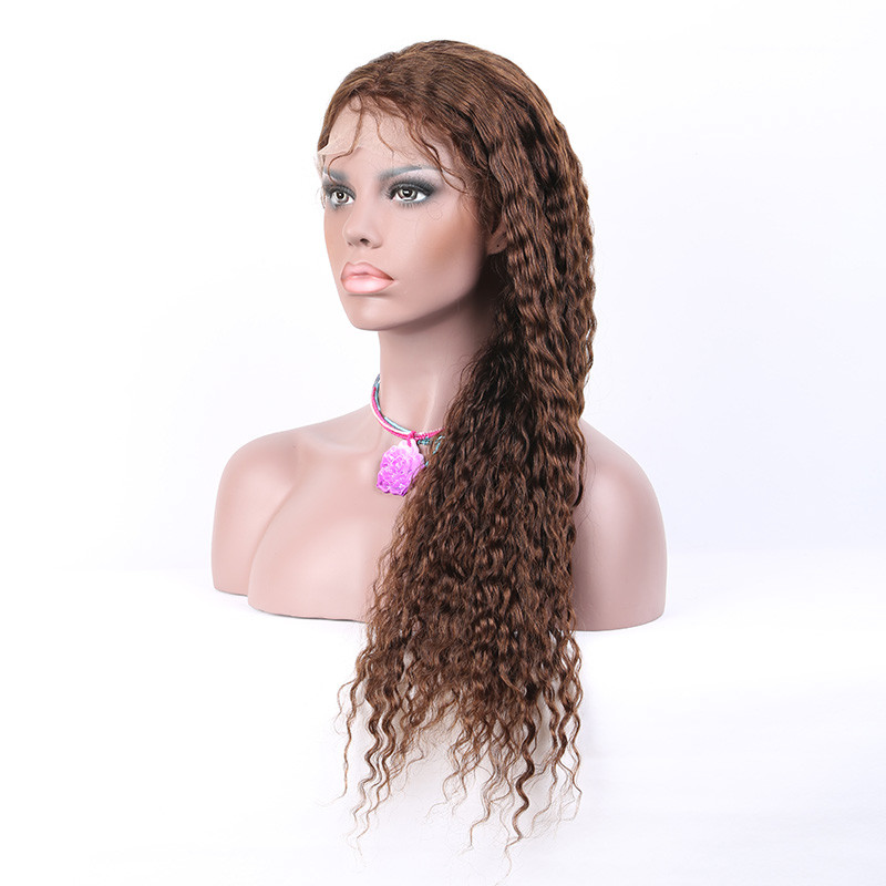 China wholesale 100% brazilian lace hair wig, 12"~28" Super wave Full Lace Wigs