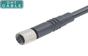 China M5 Female Mold Type Outdoor Waterproof Cable With 3 Pin / 4 Pin Connector wholesale