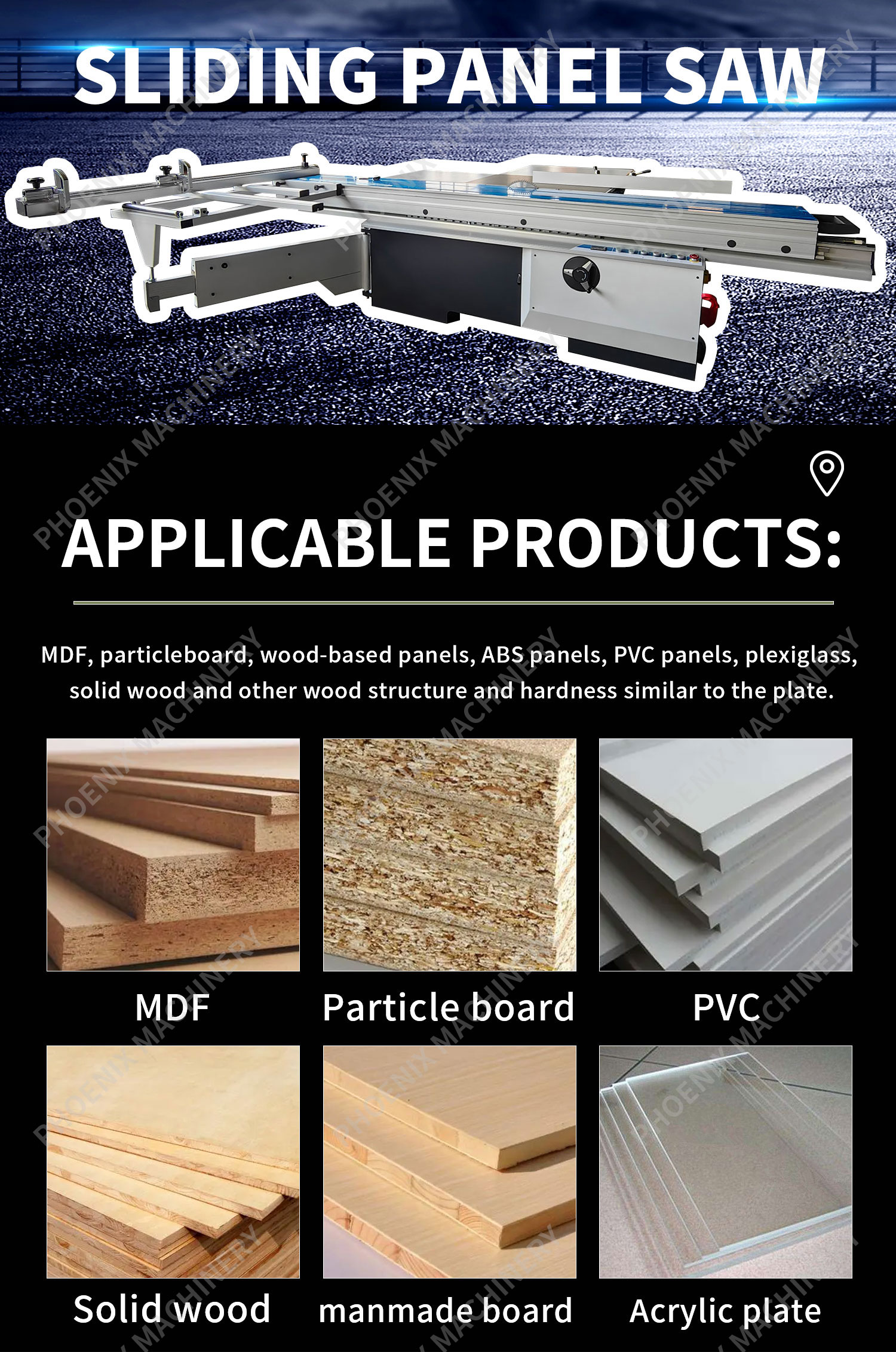 Wood Panel Cutting MJ3200 3200mm Slide Table Saw Machine for Woodworking in Furniture
