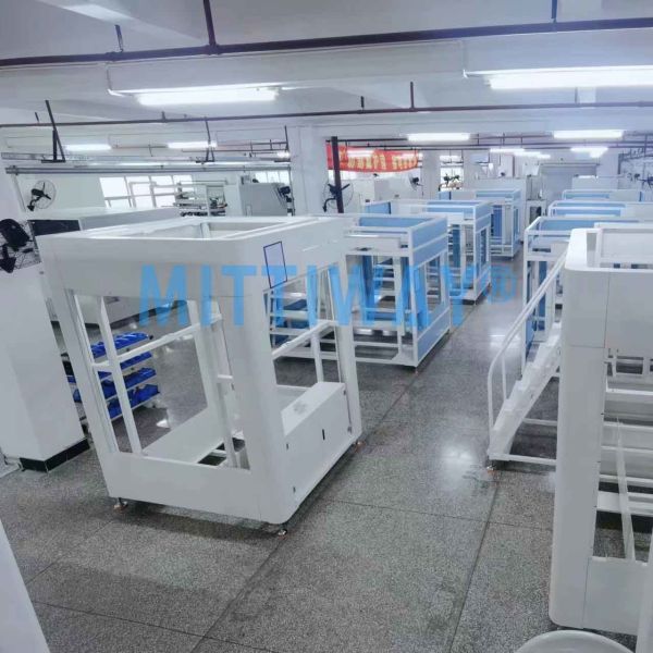 110V Corrugated Box Folding Machine Electric Hot Melt Gluing Tray Former