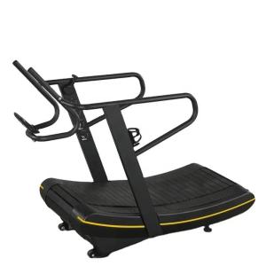 China Workout Equipment Non Motorized air Runner Manual Curved Treadmill Commercial wholesale