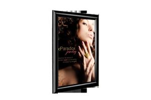China 25mm Aluminum Snap Poster Frames A4 Size Sign Boards For Hotel , Street wholesale