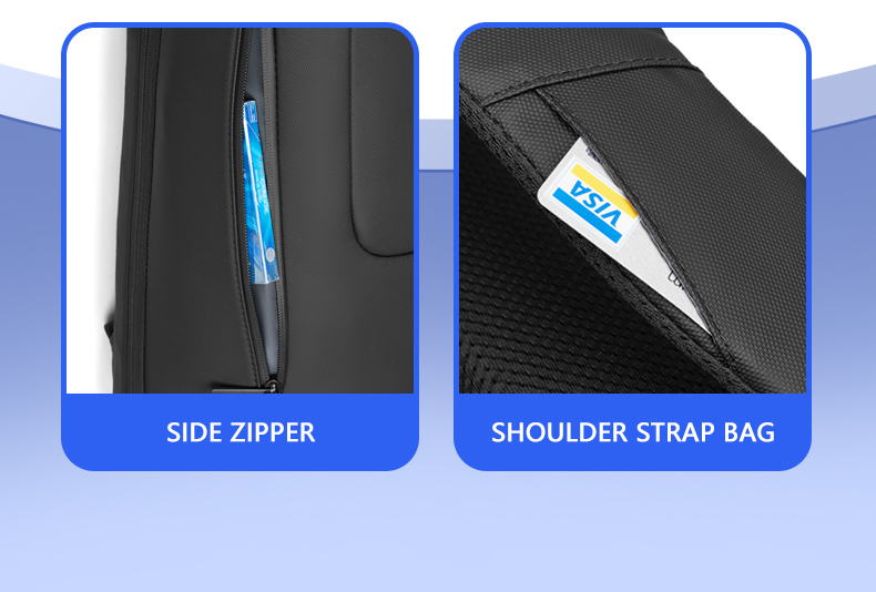 Male Polyester Waterproof Business Backpack Anti Theft Fashionable