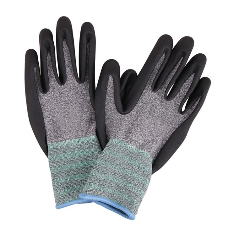 13 guage nylon polyester work nitrile gloves
