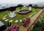 Anti-Fire Landscaping Green Artificial Grass Carpet 15mm - 60mm Height