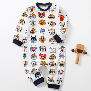 China In stocks and customized printing baby boy bodysuit 100% cotton baby clothing wholesale