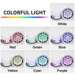 GRANDnavi 6Inch RGB LED Lighting Marine Speakers , IP67 Boat Yacht Marine Stereo