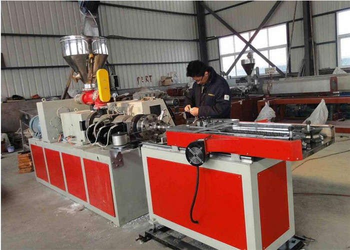 High Speed Single Screw Extruder , Plastic PP PE Corrugated Pipe Production Line