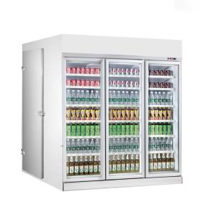 China Supermarket Refrigerated Showcase Glass Door Cold Room wholesale