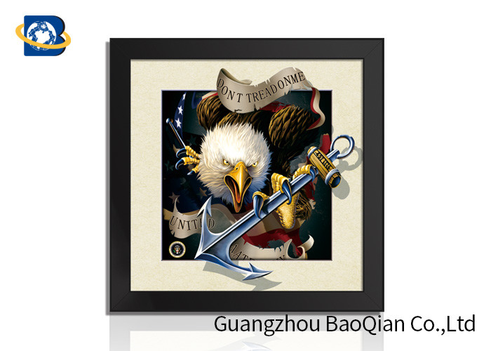 40x40cm Customised Decorative Pictures 3D Lenticular Printing Service PS Frame For Gift