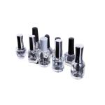 Aluminum Caps Empty Glass Nail Polish Bottles , 10ml 12ml 15ml Empty Nail Polish