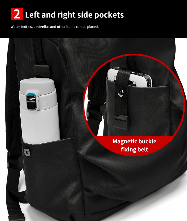 New fashion lightweight back pack college commute waterproof school bags men travel laptop backpack