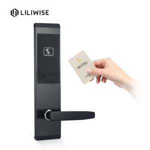 China Smart Screen Swipe Card Keyless Entry Hotel Zinc Alloy Door Locks wholesale