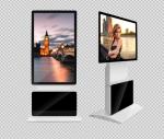 Indoor Digital LCD Advertising Kiosk Display Rotating 65 Inch