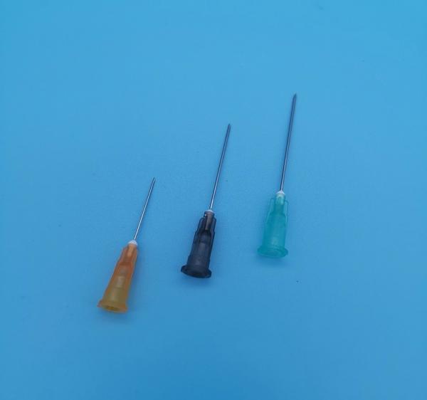 Olive Green Disposable Syringe Needles Inclined Injection Needle Out Diameter 3
