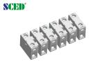 2-16 Poles 600V Feed Through Terminal Block 20A Brass Clamp Cage
