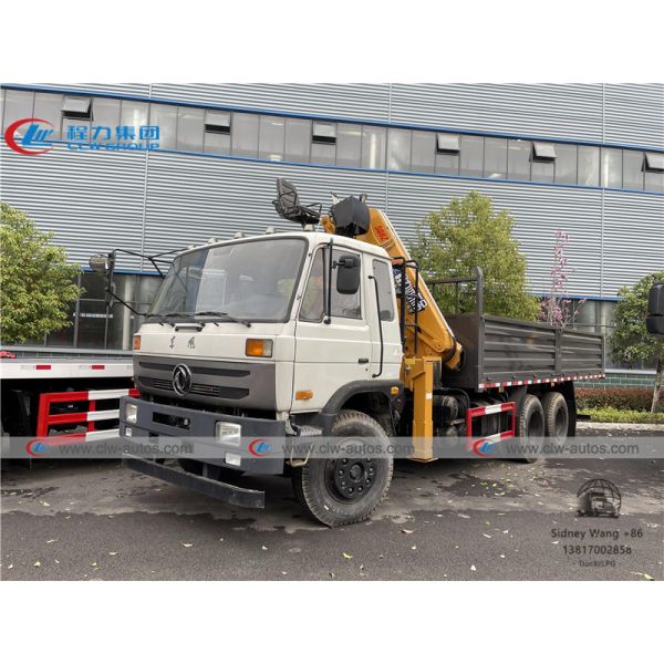 Quality Dongfeng 6x4 Cargo Truck Mounted Folding Boom Crane 12tons for sale