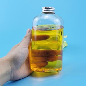 China Transparent 16oz Ova 0.5L Plastic Beverage Jar wholesale