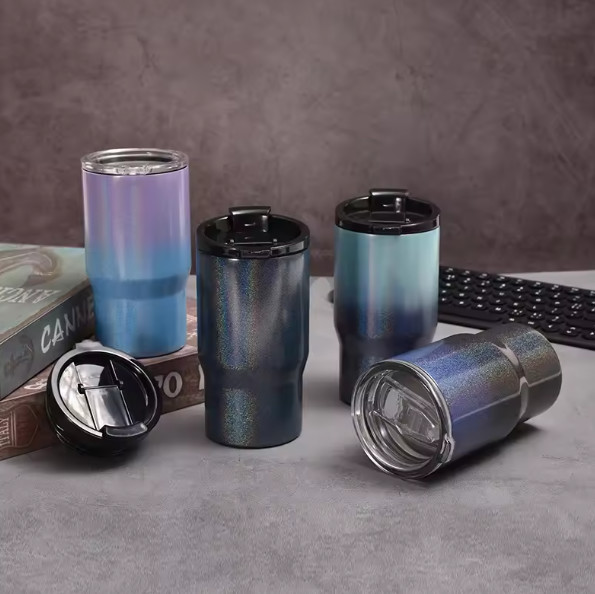 14oz 3-in-1 Custom OEM Coffee Tumbler Mug Cola Holder Stainless Steel Beer Can Cooler