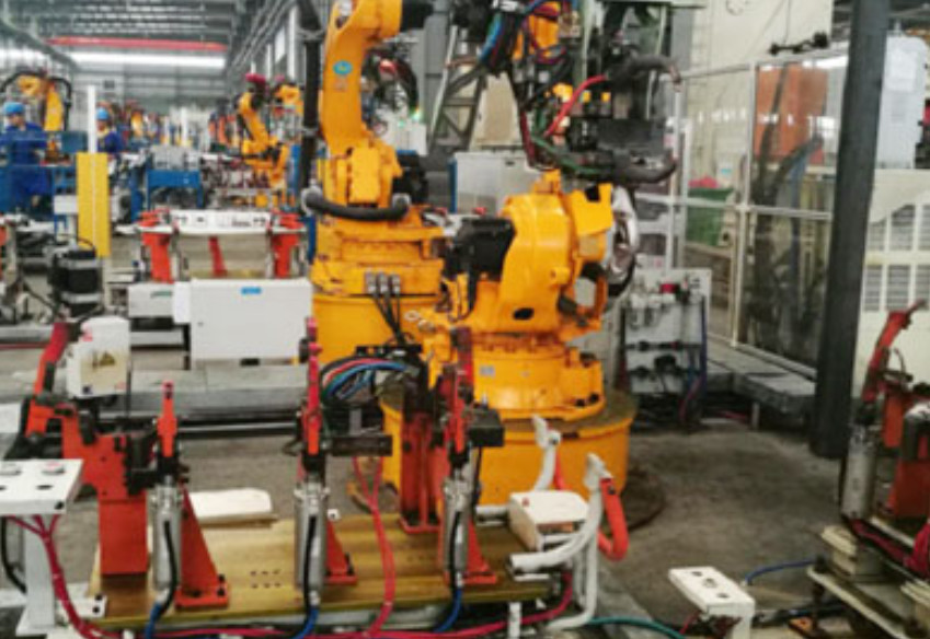 Back wall assembly automatic welding workstation