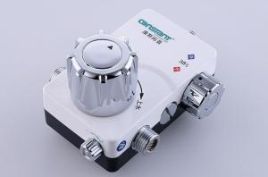 China 304 Stainless Steel Electronic Water Mixing Valve Solar White Water Heater Faucet 12.5x8x10cm wholesale