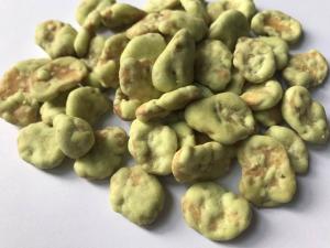 China Agricultural Fava Bean Snacks Spicy , Dry Roasted Fava Beans Wasabi Flavor wholesale