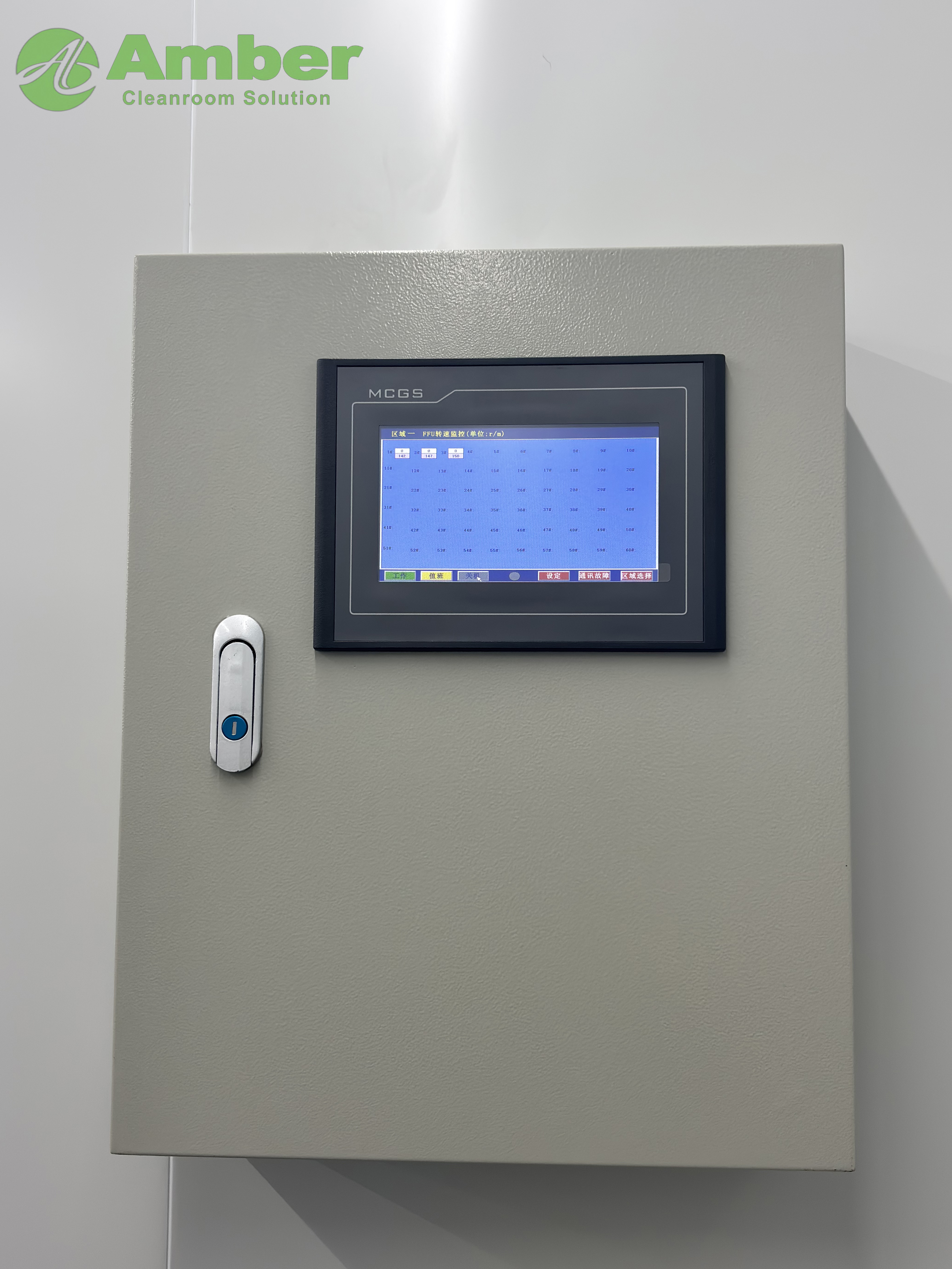 AMBER Class 100 99.99%@0.3 μM H13 HEPA FFU With Lower Detachable Design