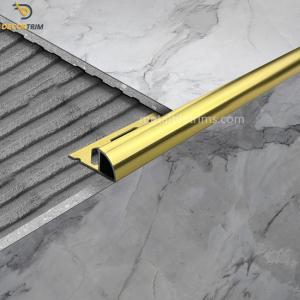 China 10mm Round Shape Tile Metal Edge Trim Aluminium 6063 Outside Corner wholesale