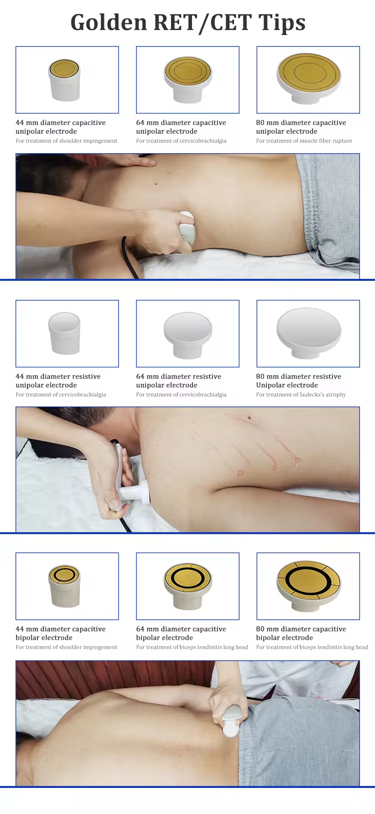 High Power Profesional 448k Tecar Diatermia Face Lifting Rf Ret Cet Tecar Machine