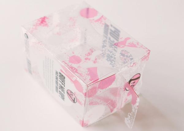 Fancy Pink Printed Small Pink Storage Boxes Plastic Cosmetic Packaging With
