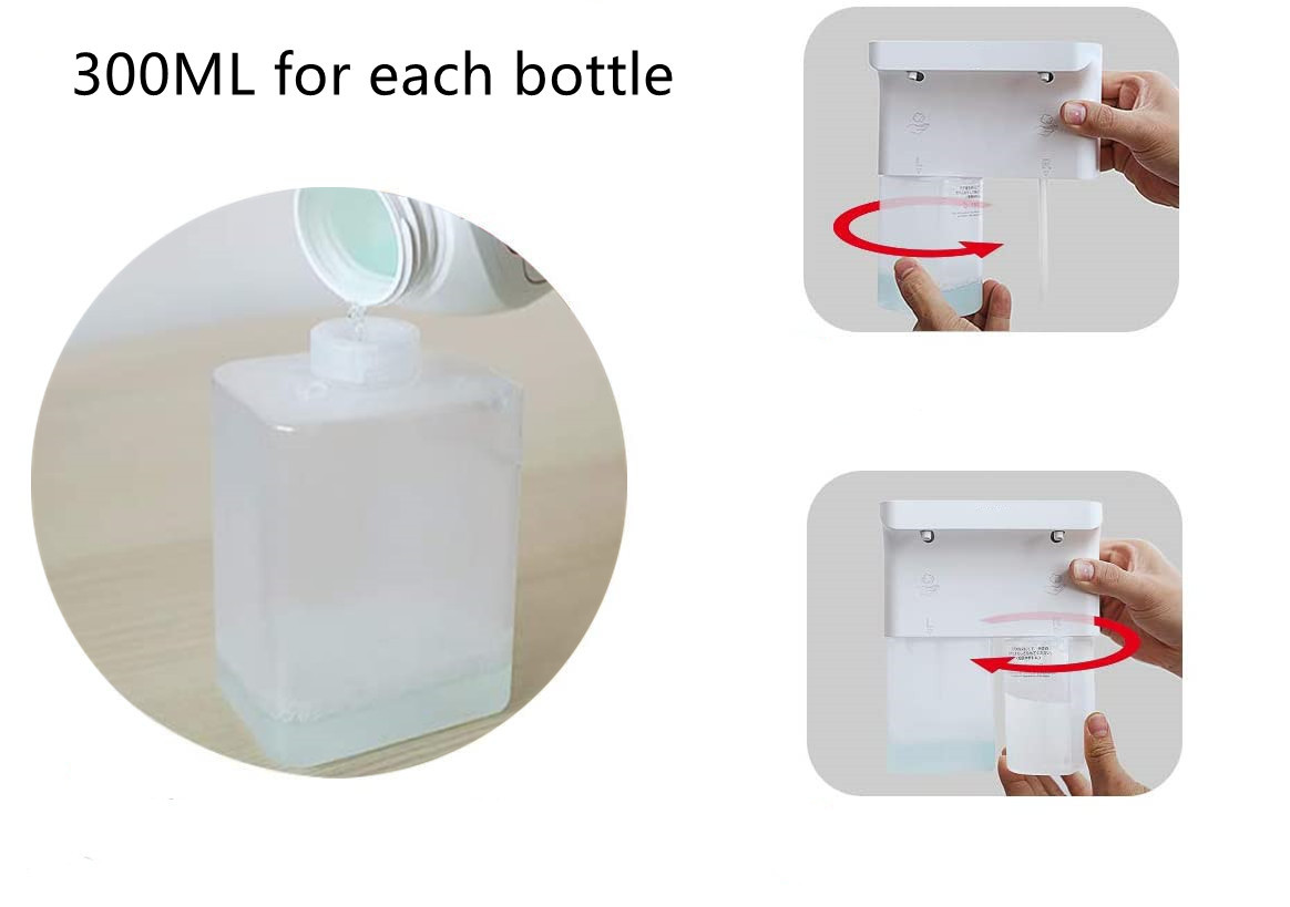 600ML Automatic Foam Liquid Soap Dispenser CE IPX5 Office