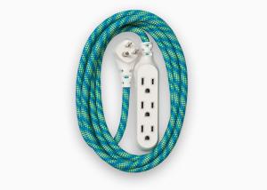 China Office / Home Green Cotton Braided Sleeving Protecting Wiring Harness wholesale