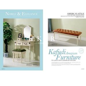 China Classic White Furniture Bedroom Wooden Dressing Table wholesale