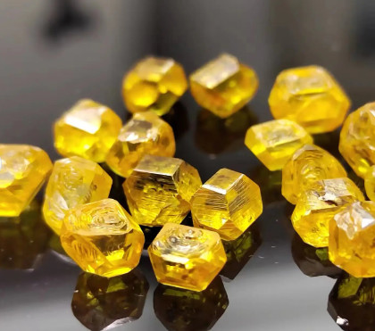 0.5-6ct Synthetic uncut diamond Yellow Hpht Rough Diamonds Synthetic Rough Uncut Diamond Price Per Carat lab grown diamond for jewelry yellow rough