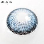 Yearly Natural Colored Diamond Sugar Blue Circle Lenses 14mm 2 Tone