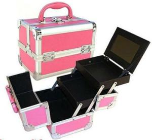 China Quick Delivery Aluminium Makeup Case Customized Size For Home / Travel / Shopping wholesale