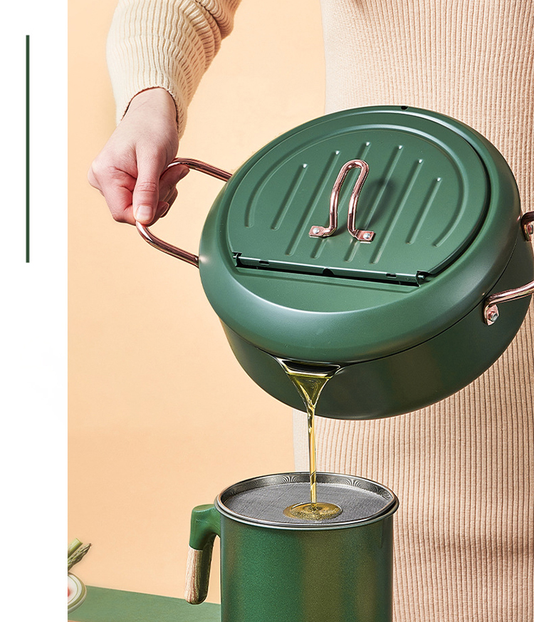 Household Controllable Deep Frying Pots Temperature Fine Iron Small Fryer