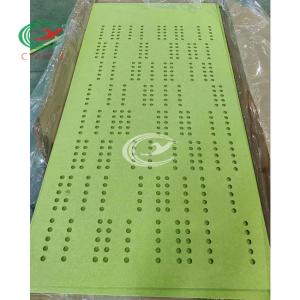 China Carving Polyester PET Acoustic Board Hanging Screen Harmless Multicolor wholesale